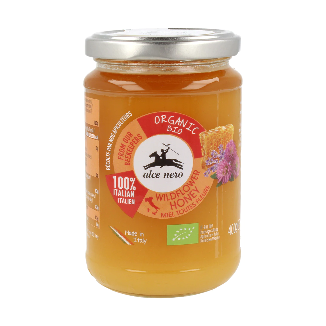 Organic Italian Wildflower Honey 400g